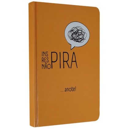 Caderno para Anotações sem Pauta | Inspira, Respira, Não Pira | Capa Dura