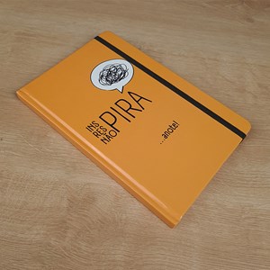 Caderno para Anotações sem Pauta | Inspira, Respira, Não Pira | Capa Dura