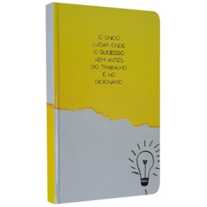 Caderno para Anotações sem Pauta | Lâmpada | Capa Dura