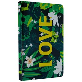 Caderno para Anotações sem Pauta | Love Floral | Capa Dura