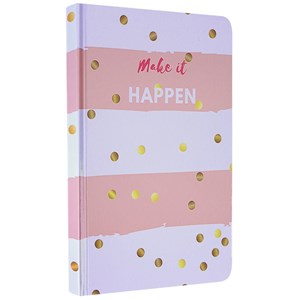 Caderno para Anotações sem Pauta | Make it Happen | Capa Dura