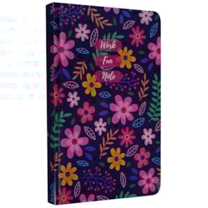 Caderno para Anotações sem Pauta | Work, Fun, Note | Capa Dura