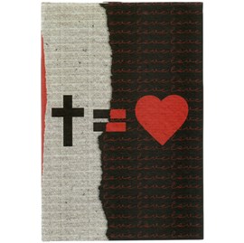 Caderno Tipo Moleskine Cruz = Amor