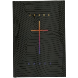 Caderno Tipo Moleskine Jesus Saves