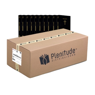 Caixa com 10 Bíblias Pequena | ARC | Capa Brochura Salvos Pela Graça Preta