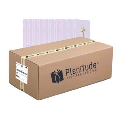 Caixa com 10 Bíblias Média Lírios | ARC | Capa Brochura Rosa