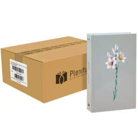 Segunda imagem do produto Caixa com 32 Bíblias | Bíblia Capa Dura NVI Lírios