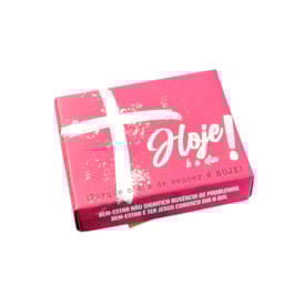 Caixinha de Mensagens Diárias | Hoje é o Dia! | Vermelho