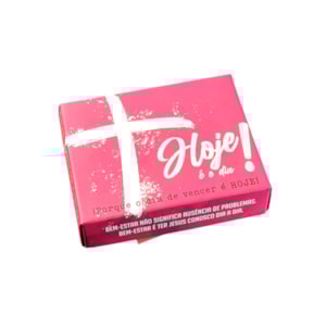 Caixinha de Mensagens Diárias | Hoje é o Dia! | Vermelho