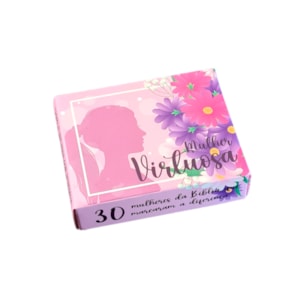 Caixinha de Mensagens Diárias | Mulher Virtuosa Roxa