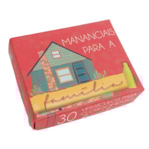 Caixinha de Versículos Diários | Mananciais para a Família | Vermelho