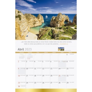 Segunda imagem do produto Calendário de Parede 2023 | Terras Bíblicas | Pão Diário