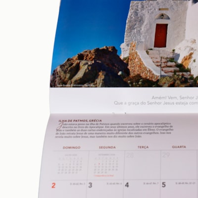 Segunda imagem do produto Calendário de Parede 2026 | Terras Bíblicas | Pão Diário