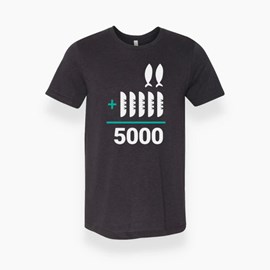 Camiseta 2+5=5000 | Preta | The Chosen GG