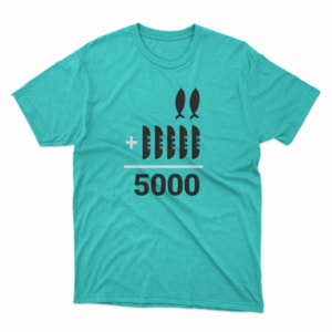 Camiseta 2+5=5000 | Teal | The Chosen GG