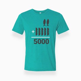 Camiseta 2+5=5000 | Teal | The Chosen GG