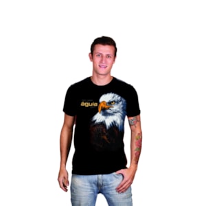 Camiseta Águia | Preta | Pecado Zero | GG