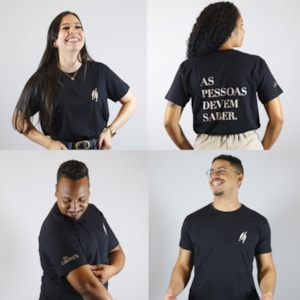 Camiseta As Pessoas Devem Saber | Preta | Unissex | The Chosen P