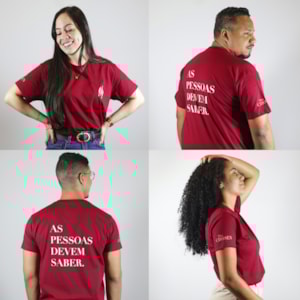 Camiseta As Pessoas Devem Saber | Vermelha | Unissex | The Chosen