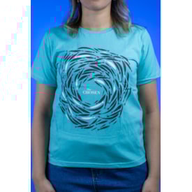Segunda imagem do produto Camiseta Baby Look Contra a Corrente | Teal | The Chosen