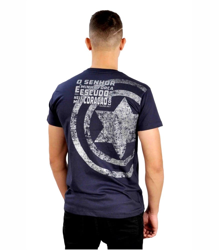 Camiseta Estrela de Davi Nova - Azul - Pecado Zero - M - Plenitude Distribuidora