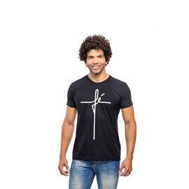 Camiseta Fé | Preta | Pecado Zero | GG
