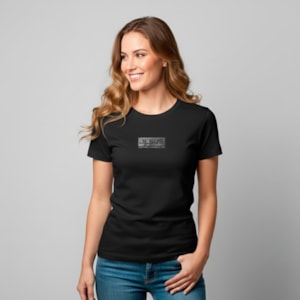 Segunda imagem do produto Camiseta Feminina Preta | Jesus, Caminho, Verdade e Vida | P