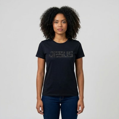 Camiseta Feminina Preta | Jesus | P