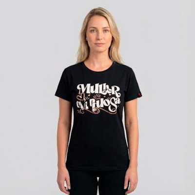 Camiseta Feminina Preta | Mulher Virtuosa | P