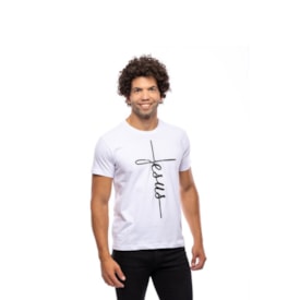 Camiseta Jesus da Cruz | Branca | Pecado Zero | GG