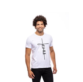 Camiseta Jesus da Cruz | Branca | Pecado Zero | GG