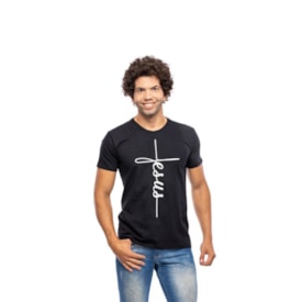 Camiseta Jesus da Cruz | Preta | Pecado Zero | GG