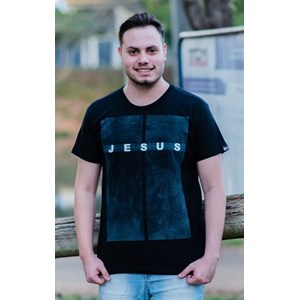 Camiseta Jesus | Preta | Pecado Zero | GG