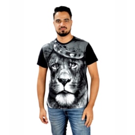 Camiseta Leão Coroa | Preta | Pecado Zero | GG