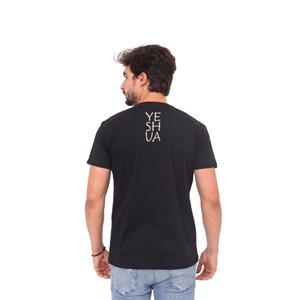 Camiseta Leão Yeshua Lateral | Preta | Pecado Zero | EXG