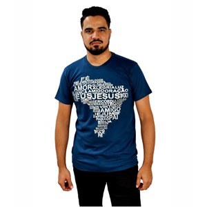 Camiseta Mapa do Brasil | Azul | Pecado Zero | GG