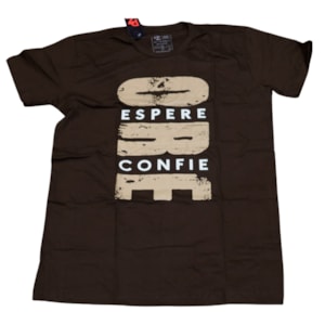 Camiseta Marrom | Ore, Espere, Confie | P