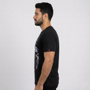 Segunda imagem do produto Camiseta Preta | Salmo 125:1 | P