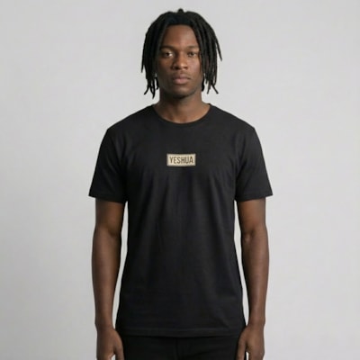 Camiseta Preta | Yeshua - Bege