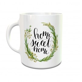 Caneca Home Sweet Home Floral