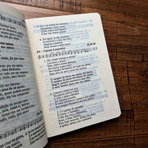Cantor Cristão com Letra | Edição de Bolso | Capa Brochura Preta