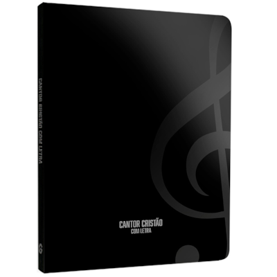 Cantor Cristão com Letra | Edição de Bolso | Capa Brochura Preta