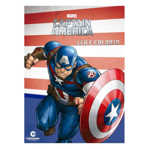 Segunda imagem do produto Capitão América | Ler e Colorir