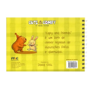 Segunda imagem do produto Capy e Friends | Livro de Colorir | Capa Amarela