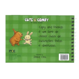 Segunda imagem do produto Capy e Friends | Livro de Colorir | Capa Verde