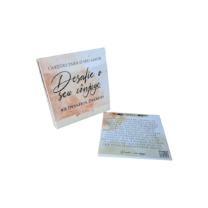 Segunda imagem do produto Cartões Para O Seu Amor | Desafie Seu Cônjuge | 40 Desafios Diários