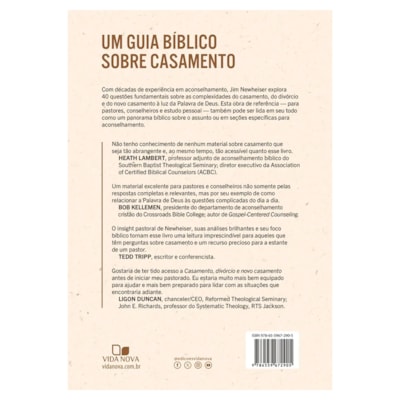 Segunda imagem do produto Casamento, Divórcio e Novo Casamento | Jim Newheiser