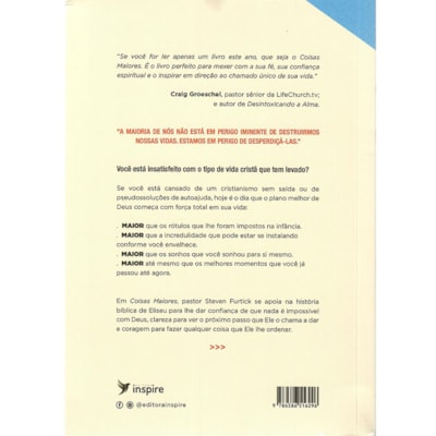 Segunda imagem do produto Coisas Maiores | Steven Furtick