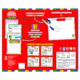 Segunda imagem do produto Coleção Escolinha Animada | Lousinha Divertida | Coordenação Motora