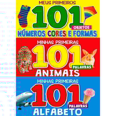 Coleção Minhas Primeiras 101 Palavras | Box com 3 Livrinhos